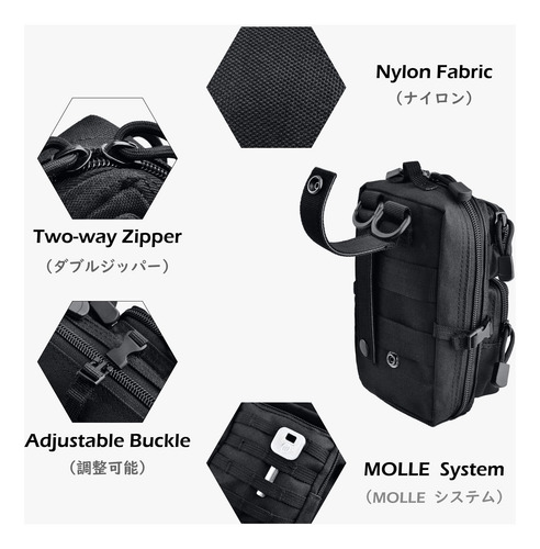 Riñonera Tactical Molle Utility Pouch A420