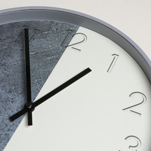 Reloj De Pared Midtown White & Gray