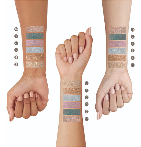 Imagen 3 de 9 de Sombra En Polvo Ultrashine Pigmento Perla Pura Glitter Xúlu Cosméticos Z422