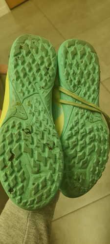 Botines Future Verdes Puma De Niño (Usado)