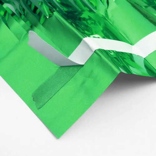 Cortina De Papel De Aluminio Verde 100x200 Cm