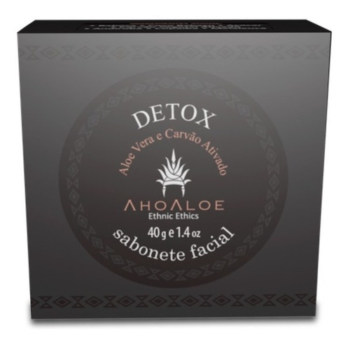 Sabonete Vegano Facial Detox 40g Ahoaloe