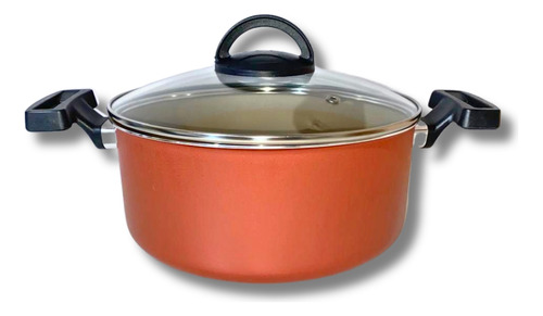 Caçarola 22 Cm Antiaderente Com Tampa De Vidro