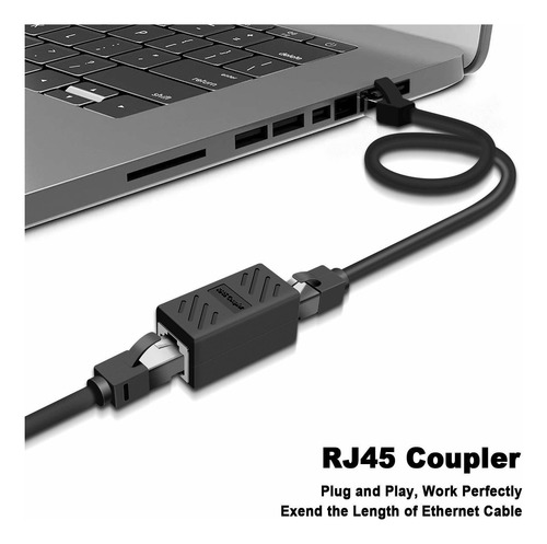Extensor De Cable Ethernet Oneme, Acoplador Rj45, Conec...