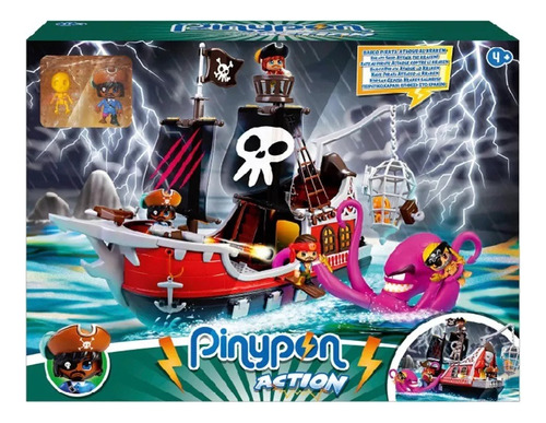  Pinypon Action Barco Pirata Ataque Al Pulpo 15803