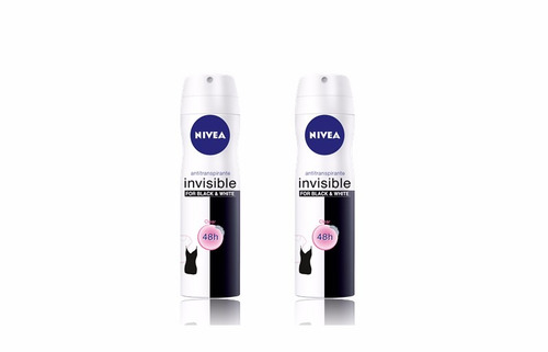 Desodorante Nivea En Spray Black & White Clear X 2