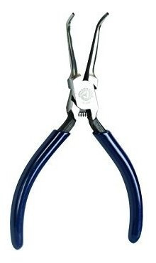 Jonard Jic-3385 Curved Needle Nose Plier With Dark Blue Plas