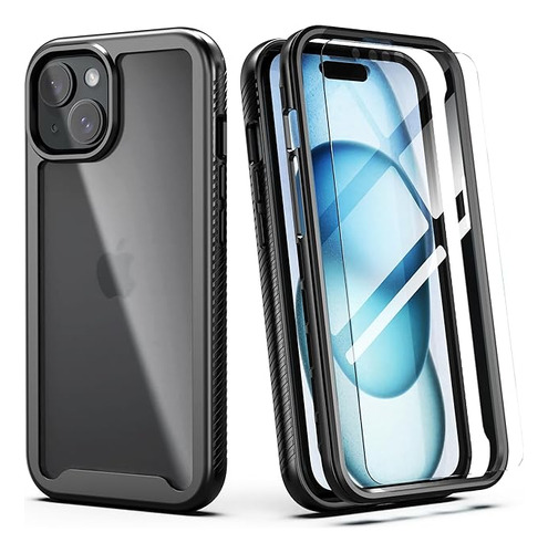 Funda Para iPhone 15 Plus Duradera A Prueba De Golpes Con Pr