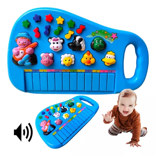 Piano Teclado Musical Fazendinha Animal Infantil Bebê