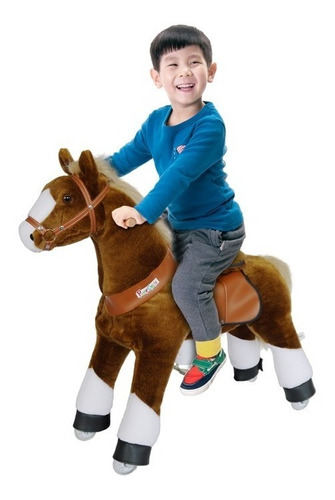 Ponycycle Pony Brownw Caballo Montable Bicicleta 3 -5 Años