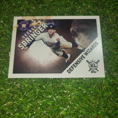 Cv George Springer 2021 Topps Big League Defensive Wizards