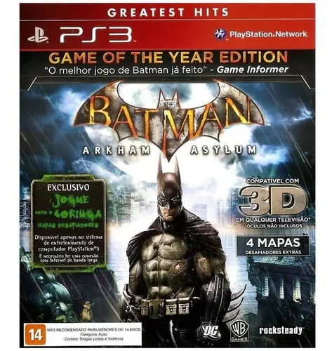 Batman: Arkham City GOTY + Batman Arkham Asylum GOTY - PS3