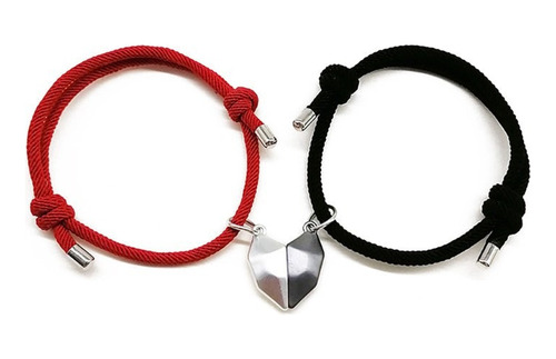 Kit 2 Pulseira Magnética Para Casal Pedido Moderno De Namoro