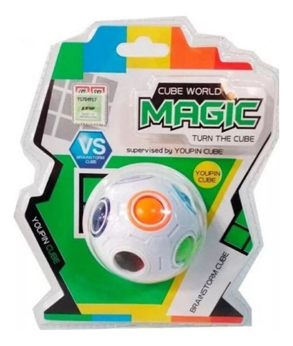 Cubo Bola Mágico Arcoíris Puzzle Juego Ingenio Fidget -441