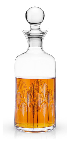 Viski Deco - Decantador De Whisky De Cristal, Escoces, Bourb