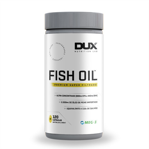 Omega 3 Ultra Concentrado Pote 120 Cáps Meg3 - Dux Nutrition