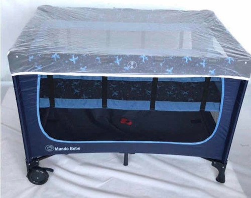 Imagen 2 de 3 de Cuna Corral De Bebe 2 Niveles,ruedas Y Bolso De Transporte