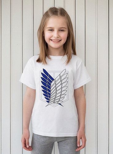 Playera Infantil Unisex Attack On Titan Exploracion Pl138
