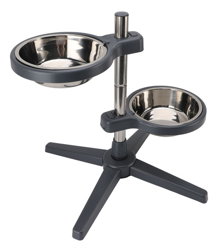 Cuencos Elevados Para Perros Regulables En Altura, 2 Tazones