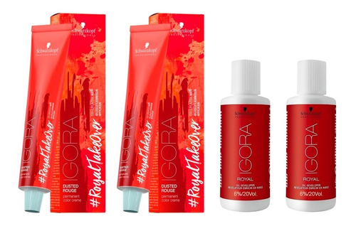 Kit Schwarzkopf Take Over Dusted Rouge X2 Con Lociones 60ml