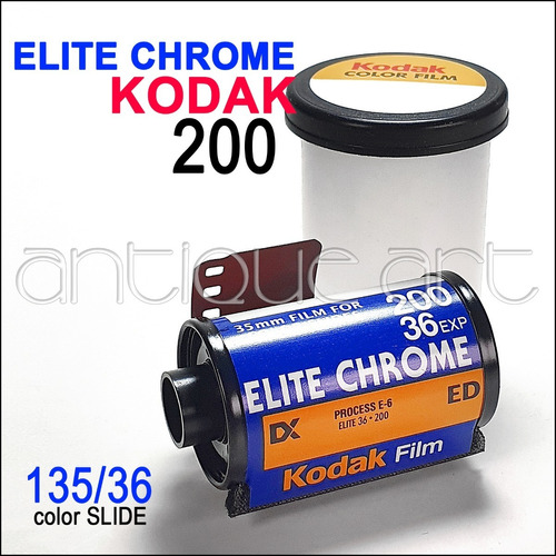 A64 Rollo 35mm Elite Chrome Kodak Film 200 Slides Pelicula 