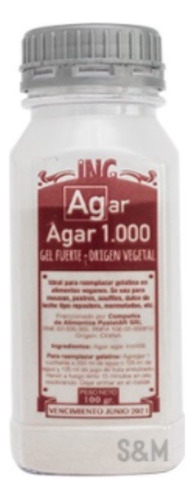 Agar Agar 1000 100 Grs