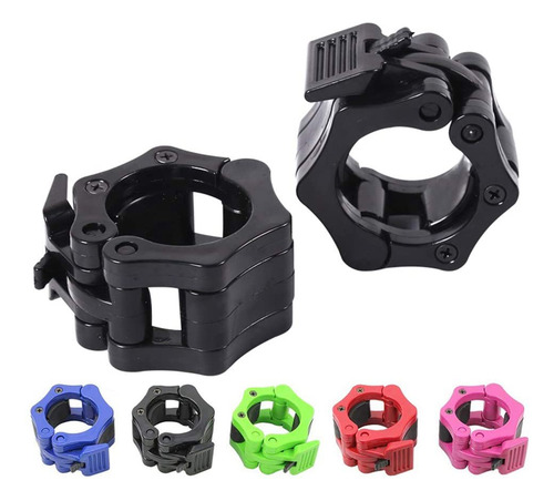 Clipes Barbell Collar Lock, 1 Par De Halteres De Ginástica,