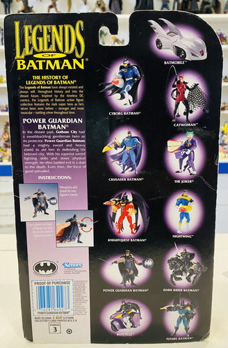 Boneco Legends Of Batman Power Guardian Batman Kenner 1994