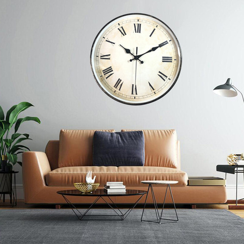 Retro Reloj De Pared Números Para Sala De Fácil De Leer.