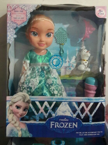 Muñeca Con Luz Y Sonido, Frozen, Elsa, Ana