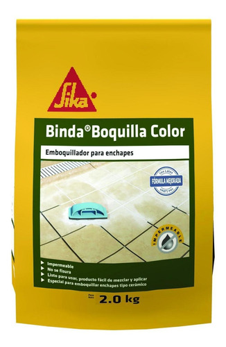 Binda Boquilla Color Beige Para Enchapes Sika X 2 Kg
