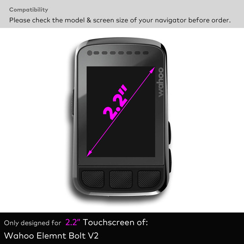 Protector De Pantalla Vidrio Templado Wahoo Elemnt Bolt V2 2