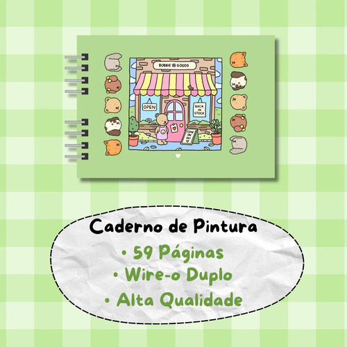 Libro De Colorear Antiestrés Bobbie Goods De Papel Verde De