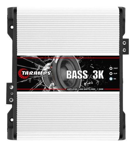 Modulo Taramps Bass3k 3000w 1 Ohm Amplificador 3000 3k Para Subwoofers Graves Subgraves 3000 Rms 1 Canal Som Automotivo