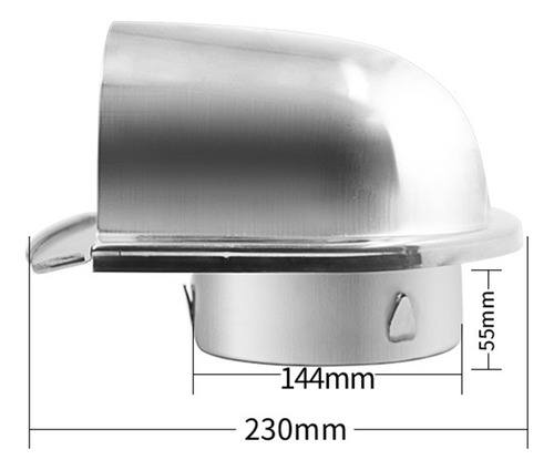 Capucha De Ventilación De Acero Inoxidable Impermeable J36 P