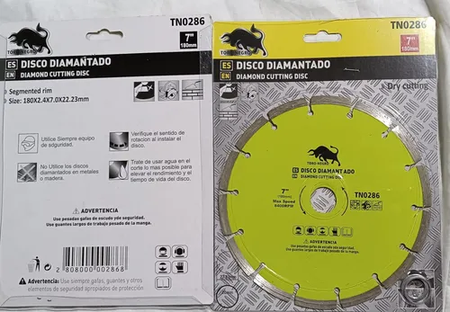 Disco Diamantado 7 Pulgadas Ceramico 180mm Sagmentado