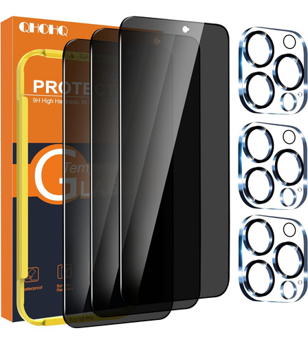 Kit Protector Qhohq Para iPhone 15 Pro De 6.1 Pulgadas