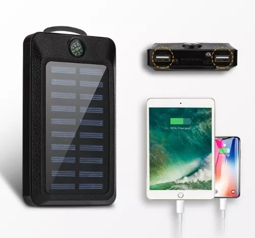 Power bank bateria externa solar para celulares