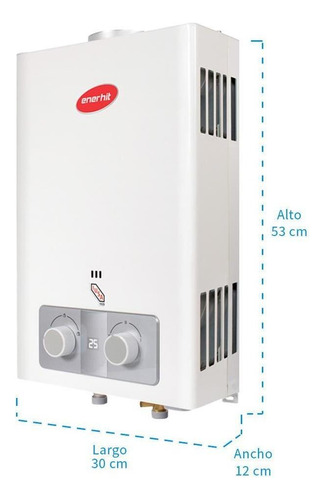 Calentador Instantáneo Enerhit 6 L Para Gas Natural Color Bl