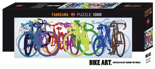 Colorful Row, Bicicletas Bike Art 1000pz Rompecabezas Heye