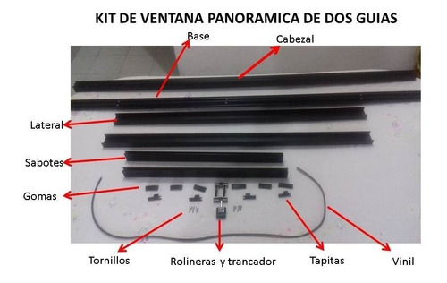 Kit De Ventana Panorámica   1 X 1   Sin Vidrio  