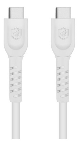 Cabo Dual Shock Tipo C / Tipo C - Branco - 1,2m - Gshield