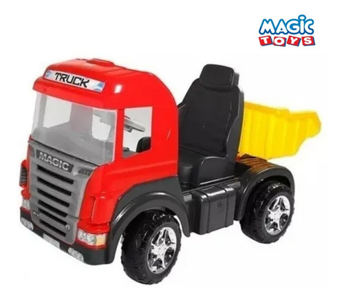 Imagem 5 de 7 de Caminhão Infantil Truck Pedal Som Luz 9300 Magic Toys