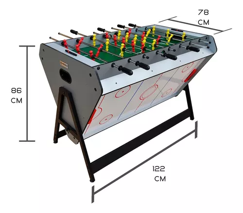 Kit 3 jogos mine mesa sinuca hokey de mesa mes E pimboliN toto em Promoção  na Americanas