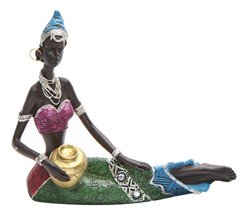 Estatuilla Africana Mujeres Centros De Mesa Decoración Para