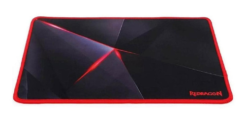 Imagem 1 de 3 de Mouse Pad gamer Redragon P012 Capricorn de tecido e borracha 260mm x 330mm x 3mm preto/vermelho