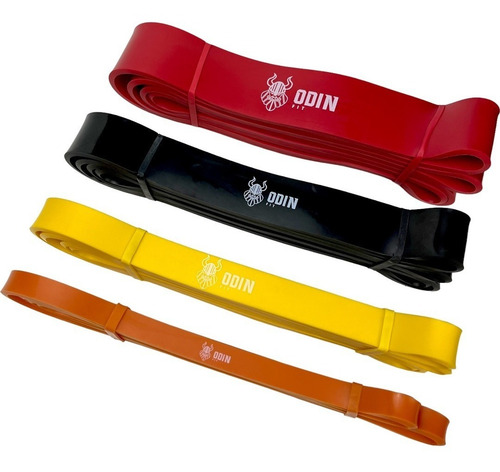 Kit Super Band 4 Intensidades Elasticos Power Odin Fit