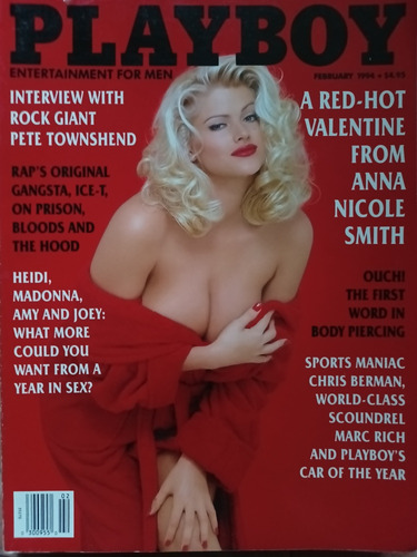 Anna Nicole Smith Revista Playboy Febrero 1994 Edición Usa