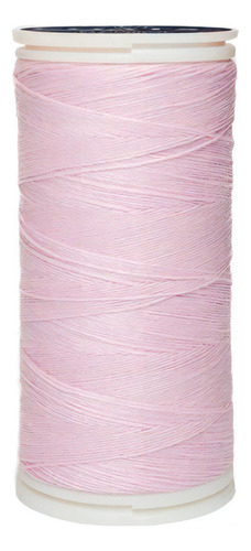 Caja 12 Pzas Hilo Coats Poliéster Liso 3 Cabos Fibra Corta Color T6980-1063 Rosa Suave