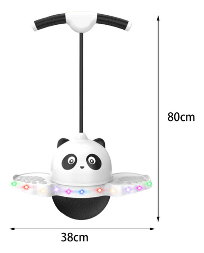 Pogo Pular Bola Placa De Salto Com Luz Colorida Branco